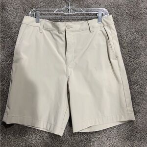 All in Motion Men's Beige Flat Front Shorts